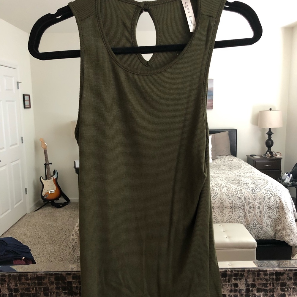Olive high low - Picture 2 of 2